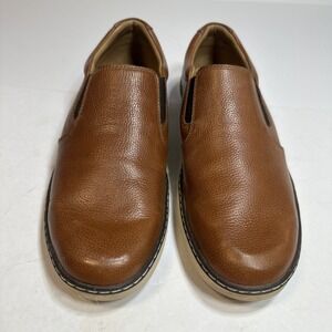 Johnston & Murphy 28-3616 MCGUFFEY Boys SLIP ON 7 M TAN LEATHER J23